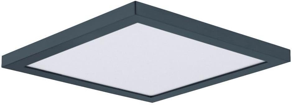 Maxim Lighting 57699WTBK Chip-18W 1 LED Square Flush Mount-8.5 Inches Wide by 0.75 inches high, Finish Color: Black