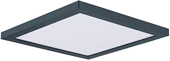 Maxim Lighting 57699WTBK Chip-18W 1 LED Square Flush Mount-8.5 Inches Wide by 0.75 inches high, Finish Color: Black