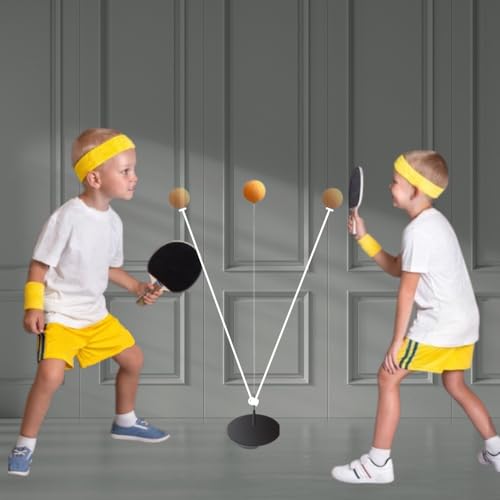 ToyMagic Table Tennis Training Kit|Self Traning Equipment for Kids & Adult|Elastic Soft Shaft, 2 Ping Pong Balls & 2 Table Tennnis Bat with Metal Base|Indoor Outdoor Toy|Birthday Gift|Made in India ) (B0CXNY32MZ) Amazon Price History, Amazon Price Tracker