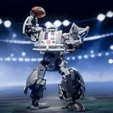 Figurka Transformers NFL Dallas Cowboys Starblitz o wysokości 14 cm zmieniająca się z robota w kask, zabawki futbolowe dla dzieci w wieku od 8 lat