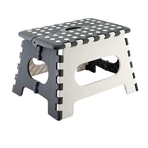 Klapphocker axentia 235098 aus Kunststoff, faltbarer Tritthocker