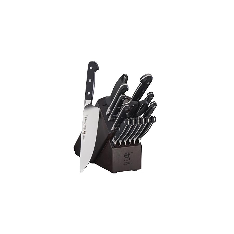 ZWILLING Pro 16-pc Knife Block Set - Walnut