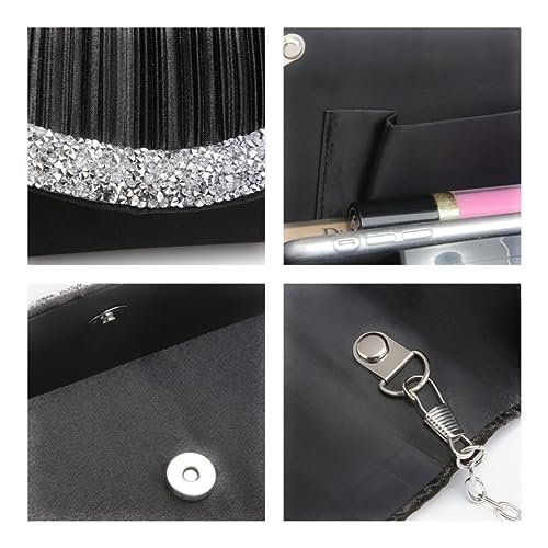Image of Dasein Women's Rhinestone Evening Clutch Purse, Formal Bag