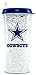 NFL Crystal Tumbler with Straw - Dallas Cowboys