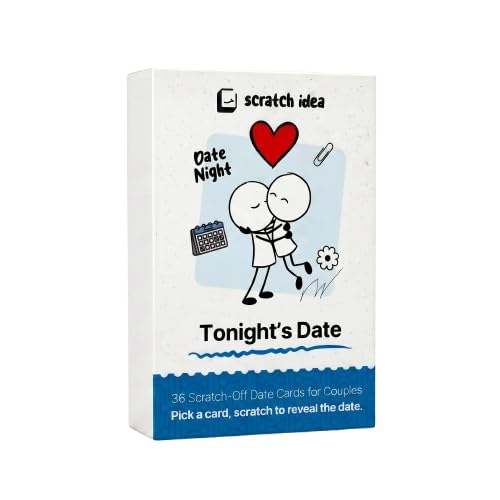 Scratch Idea Tonight's Date Scratch Off Date Night Cards for Couples