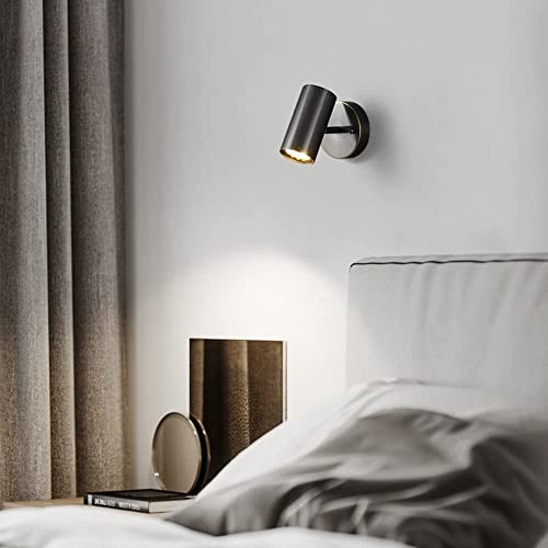 Apliques de pared LED ajustables con base E27 para lectura en cabecera de dormitorio 2