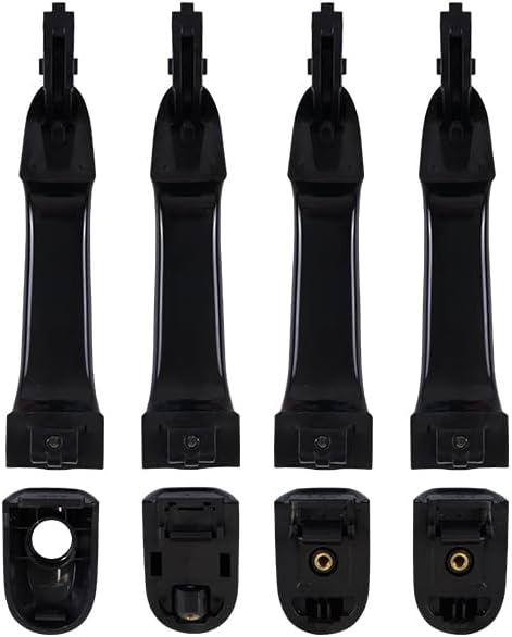 1 Lot 4 Doors Exterior Door Handle Outer Compatible with Kia Sportage 2005 2006 2007 2008 2009 2010