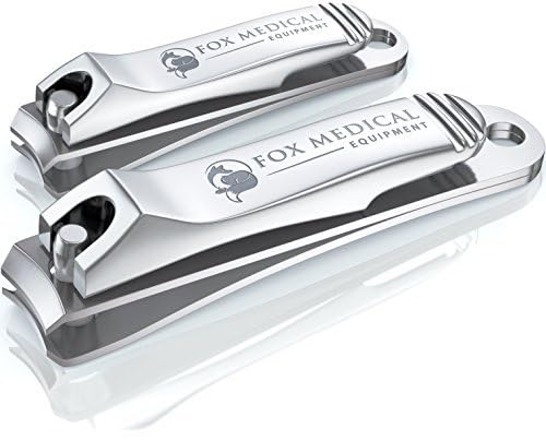 Fox Medical Equipment Professional Nail Clippers Set – Stainless Steel Fingernail & Toenail Clippers for Men, Women & Seniors – Ultra-Sharp Precision, Ergonomic Comfort & Medical-Grade Quality - Thumbnail 3