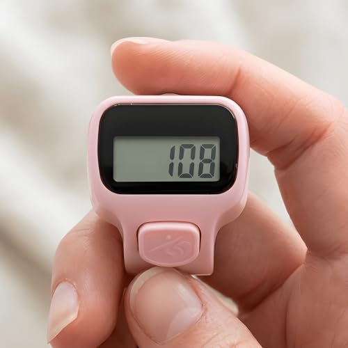 Image of Digital Finger Ring Counter, LCD Display, LED Back Light in Display, up to 99999 (Pack of 1- Any Random Colour Will Be Sent As Per Availability) (Light Pink)