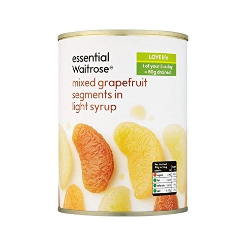 Mixed Grapefruit Segments in Syrup Royal Crown / Essential Waitrose 540g - Pack of 4