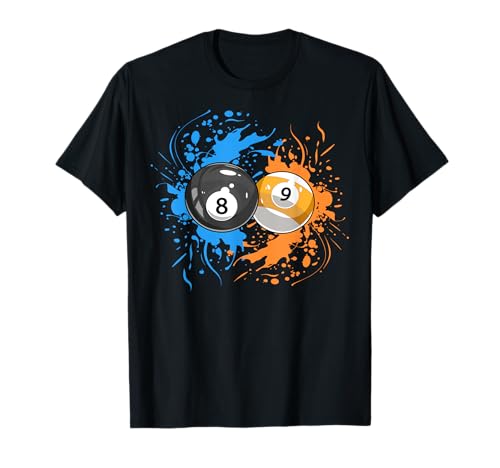Cool Billiard Balls for 8- Ball and 9-Ball Player T-Shirt