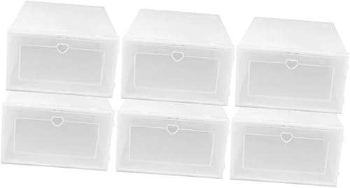 NOLITOY Caja de zapatos de almacenamiento de zapatos plegable para zapatos, gabinete plegable para zapatos, sandalias transparentes, cajas de