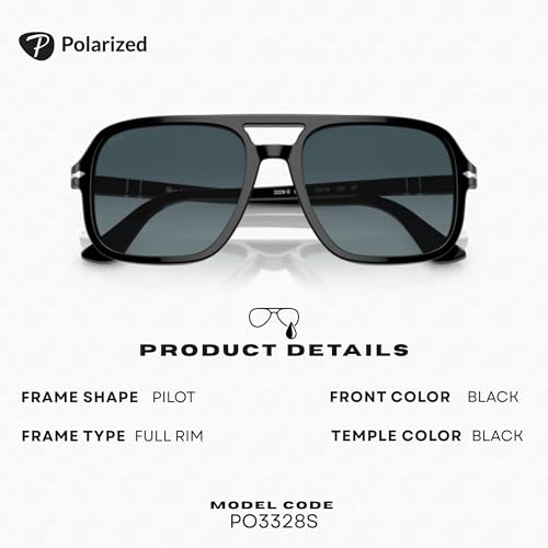 Persol PO3328S POLARIZED Pilot Shape Sunglasses With Official Eyewear Kit by Persol - Image 3