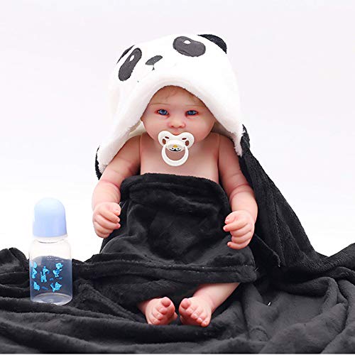 OTARDDOLL 20'' Réincarné Bébé Poupée Réaliste Garçon 50cm, Matériau Silicone Corps Entier/Peut Prendre Une Douche/Jouet Cadeau Poupée De Collection (Bébé Panda) Cover