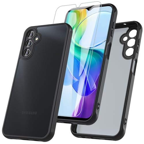 RC1WD Coque Samsung A14 4G/5G, Coque Galaxy A14 avec Verre Trempé Protection D'écran, 360 Antichoc Résistante intégrale Complète Protection Translucide Etui Housse pour Samsung Galaxy A14-Noir RC1WD Coque Samsung A14 4G/5G, Coque Galaxy A14 avec Verre Trempé Protection D'écran, 360 Antichoc Résistante intégrale Complète Protection Translucide Etui Housse pour Samsung Galaxy A14-Noir