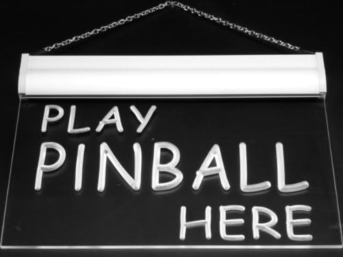 ADVPRO s102-b Play Pinball Here Game Room Gift Neon Light Sign