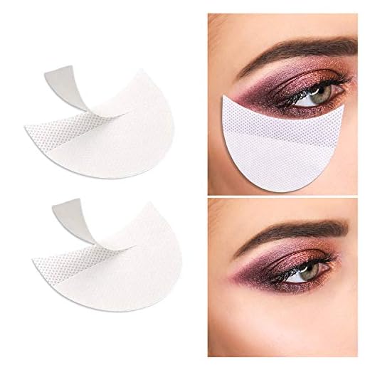 200 Pcs Professional Eyeshadow Pads Stencils Lint Free Under Eye Pads Eyeshadow Patches For Eyelash Extensions/Lip Makeup
