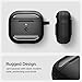 Spigen Tough Armor (Ai) MagFit Designed for iPhone 16 Pro Max Case and Rugged Armor Designed for AirPods 4 Case (2024) Bundle - Black