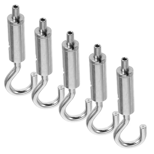 Healifty 5 piezas tensor ajustable de latón para cable de acero, útil para fijación y suspensión, color plateado miniatura 1