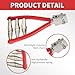 Qiilu Starting Clamp Tennis Racket Starting Clamp Aluminum Plastic Badminton Racket Starting Stringing Clamp Tennis Racket 3 Spring Starter Stringing Tool