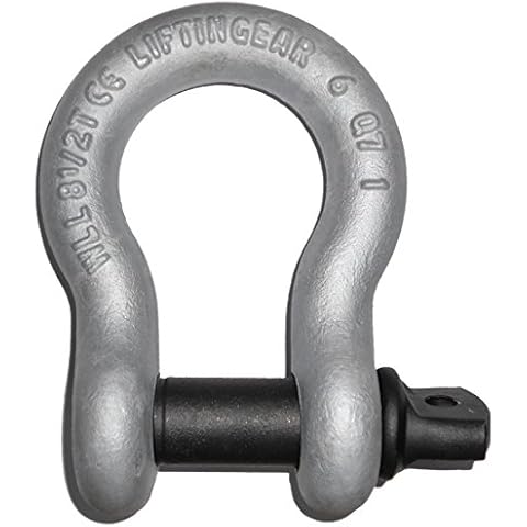 Tested 6.5 Ton Galvanised Screw Pin Lifting Towing Alloy Bow Shackle 4x4 Offroad Recovery CE Cover