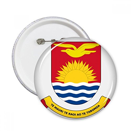 Badge Kiribati Océanie pins rond XL haute visibilité pour décoration