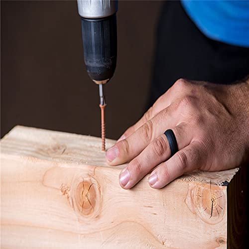 Harborway Silicone Ring Men 8-13 Size, 8 Pack Affordable Silicone Rubber Wedding Bands Durable Comfortable Rings #TOP5