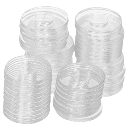 Homoyoyo 500 Pièces Rondelles Vinyl Transparentes Joint Plat Étanche Résistant Chaleur pour Fixation Vis et Réparation Poignées