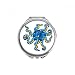 Blue Octopus Marine Life Cartoon Pattern Hand Compact Mirror Round Portable Pocket Glass