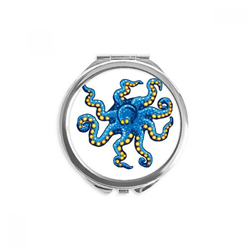 Miroir de poche poulpe bleu une idée cadeau mignon pour vos amies