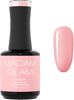 Soft Pink Soak-Off Gel Polish 0.5 fl oz - Perfect for French Manicure - UV/LED lamp - Long-lasting Shine, Easy Application - Professional Salon Quality