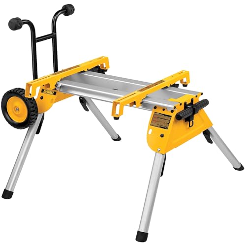 DEWALT Table Saw Stand, Rolling Stand, Collapsible and Portable, Lightweight