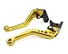 Adjustable short Brake and Clutch Levers for HONDA CBR500R/CB500F/X 2013-2018,CBR250R 2011-2013,CBR300R 2014-2017,CB300F/FA 2014-2017,CB400F/CB400R 2013-2017,GROM 2014-2018-Gold