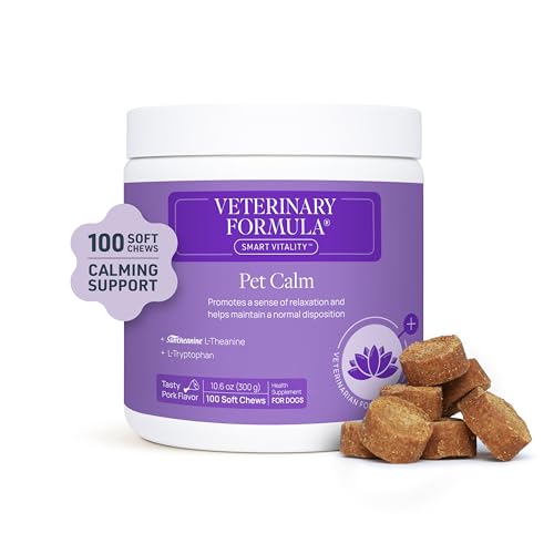 Image of Veterinary Formula Smart Vitality Pet Calm Supplement for Dogs - Soft Chews, 100ct - Promotes a Sense of Relaxation During Moments that May Cause Stress - Fireworks, Travel, Changes in Routine