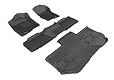 3D MAXpider All-Weather Floor Mat Set for GMC Yukon XL with Captain Seats - Blac...