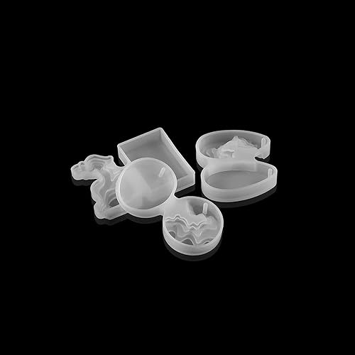 Miniatura 6 de Moldes de silicona para colgante de montaña, molde de resina epoxi de montaña de isla de cristal, para manualidades, fabricación de joyas, moldes de