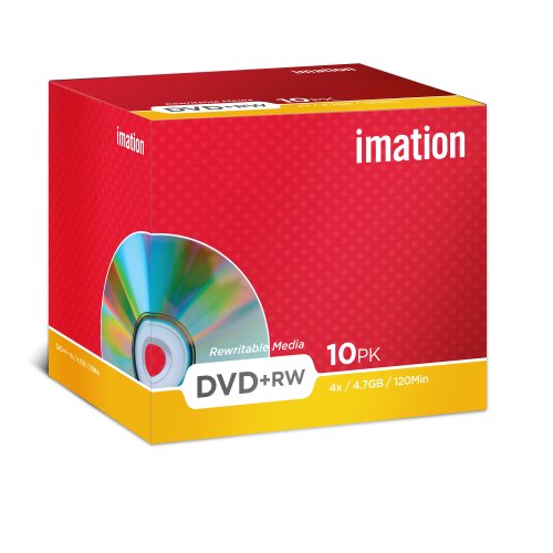 Imation i19008 DVD+RW 4.7GB 10er Pack Rot