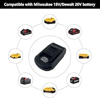 TPDL für Einhell Akku Adapter Konverter, für Dewalt/Milwaukee 18V Li-Ion Akku arbeitet für Einhell 18V Li-Ion Elektrowerkzeug (Keine Batterie) – Ansicht 3