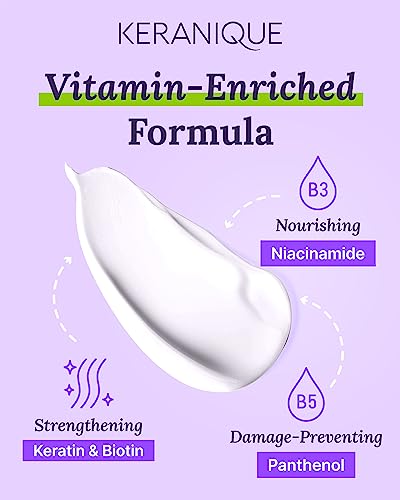 Keranique Deep Conditioner For Dry Damaged Hair - Extreme Damage Repairing Conditioner For Thinning, Frizzy Hair W/Keratin - Anti-Damage Hair Care For Women - Intense Repair For Hair Breakage #TOP5