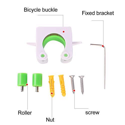 2 peças de suporte de parede para bicicleta da Besportble, suporte de parede para armazenamento de b