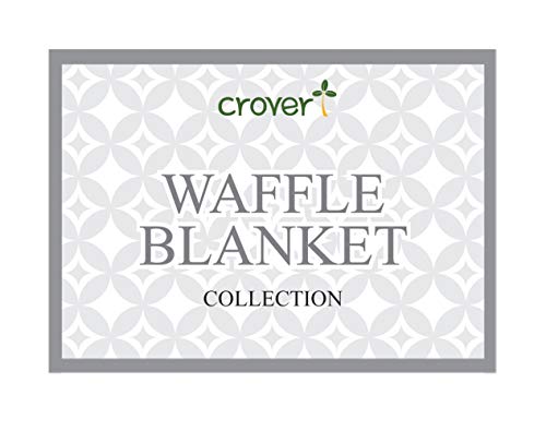 Crover All Season Waffle Premium Thermal Blanket King Size 108"X90" Durable Soft Cozy Breathable Weave Design 100% Cotton, Brown #TOP6