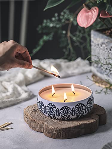 Citronella Candles Outdoor Large, 4 Pack 12 Oz Soy Wax Jar Candles, Citronella Candles For Summer Patio Garden Yard Balcony #TOP1