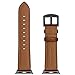 CINORS Leather Band Compatible with Apple Watch Vintage Classical Bands Dark Brown Replacement Strap for iWatch Series 9 8 7 45mm Series 6 SE 5 4 3 2 1 Nike Space Black Grey 42mm 44mm Men Women