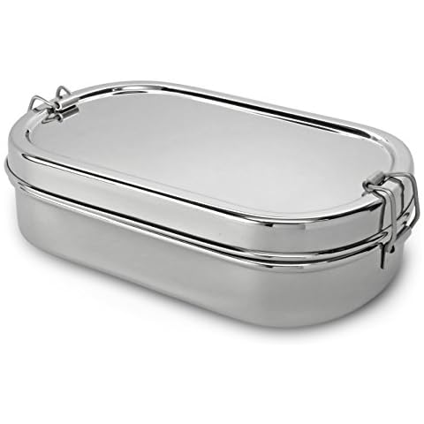 Caja de almuerzo ovalada de acero inoxidable Lifestyle Block Cover