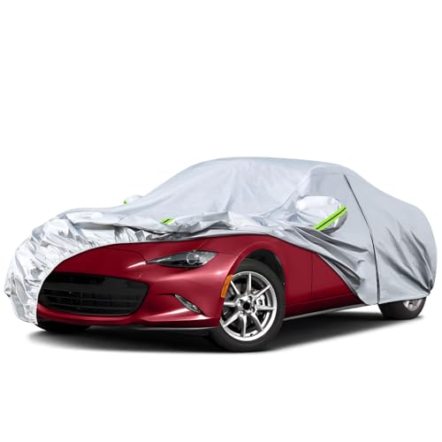 Housse de protection pour véhicule imperméable adaptée pour Mazda Miata/MX-5 1998-2025, couverture complète pour garage, housse de protection pour voiture pour toutes les saisons, protection contre la