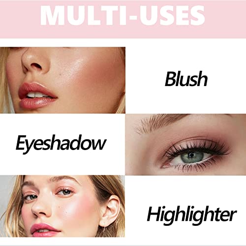 Mielikki 8 Colors Blush And Highlighter Palette, 2-In-1 Contour Makeup Palette, Lightweight, Blendable, Natural Radiance, Face Palette Holiday Gift Set For Women #TOP4