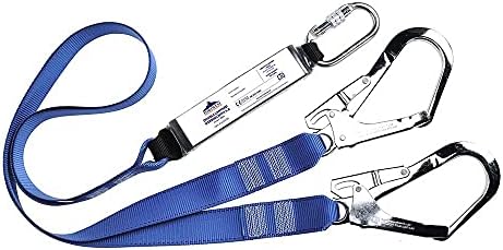 Portwest Double Webbing Lanyard With Shock Absorber, Size: One Size, Colour: Royal Blue, FP51RBR