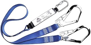 Portwest Double Webbing Lanyard With Shock Absorber, Size: One Size, Colour: Royal Blue, FP51RBR