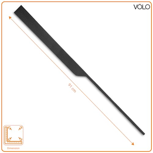 Image of VOLO Cabinet Handle - Multi-Use Pull Handle for Wardrobes, Drawers, Sliding Closets, and Doors in Kitchen, Office, Bedroom (SAC-59) (1 Pair Left & Right) (Black, 900MM (36 Inch))