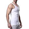 Canotta Contenitiva Uomo Snellente Modellante Rende la Zona Addominale più Sottile e Tonica Senza Maniche Canottiera White #4